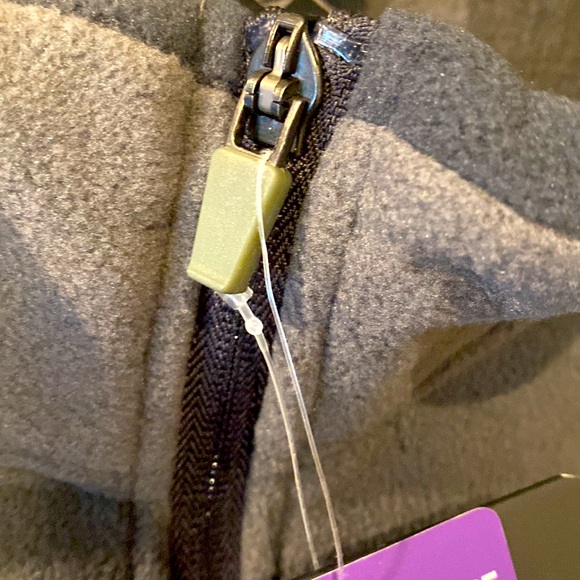 Gray Free Country Microtech Fleece Full Zip Sweater Jacket Zip Pocket XXL NWT - Picture 10 of 10